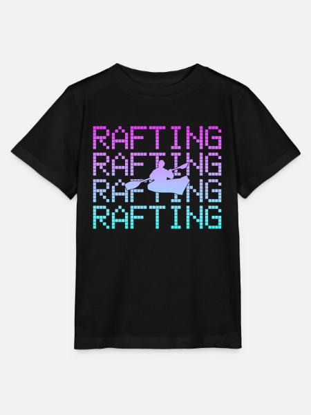 rudern rafting - Stanley/Stella Kinder T-Shirt MINI CREATOR - Schwarz