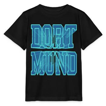 Dortmund Allemagne Ville 3D Police Skyline - T-shirt bio MINI CREATOR Stanley/Stella Enfant - noir - Devant - Mikhail (115cm)