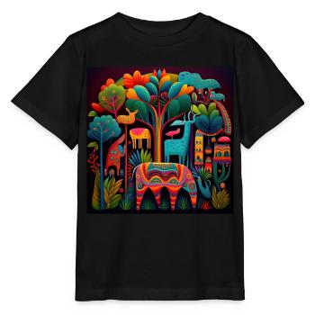 Zoo - Stanley/Stella Kinder T-Shirt MINI CREATOR  - Schwarz - Vorne - Mikhail (115cm)