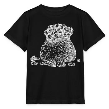 Argent du trésor d’or Diamants - T-shirt bio MINI CREATOR Stanley/Stella Enfant - noir - Devant - Mikhail (115cm)