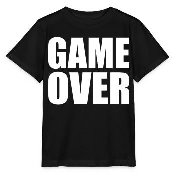 Game over - Stanley/Stella Kinder T-Shirt MINI CREATOR  - Schwarz - Vorne - Mikhail (115cm)
