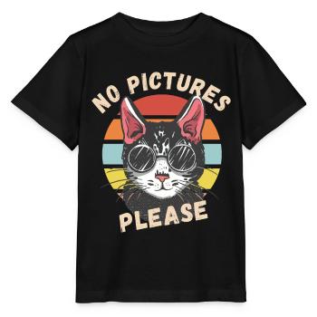 Pas de photos s’il vous plaît - T-shirt bio MINI CREATOR Stanley/Stella Enfant - noir - Devant - Mikhail (115cm)