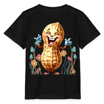 Peanut Flowers Nature Nature Lover - Stanley/Stella MINI CREATOR Kids’ T-Shirt - black - Front - Mikhail (115cm)