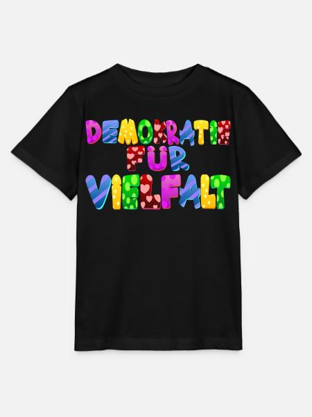 AfD stoppen gegen rechts Demokratie Vielfalt links - Stanley/Stella Kinder T-Shirt MINI CREATOR  - Schwarz