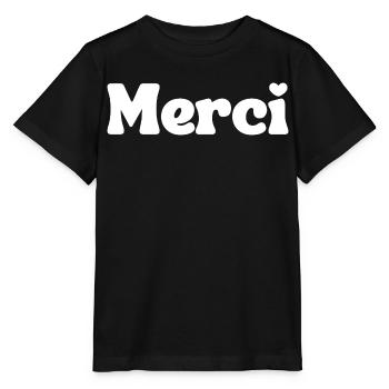 Merci - T-shirt bio MINI CREATOR Stanley/Stella Enfant - noir - Devant - Mikhail (115cm)
