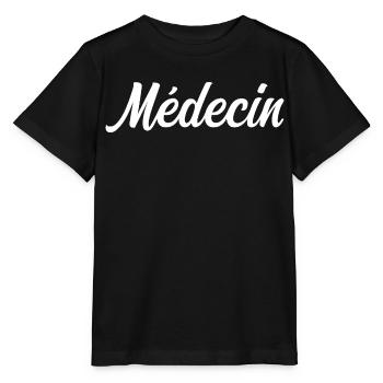 Arzt im Gesundheitswesen Doktor Sauveur - Stanley/Stella Kinder T-Shirt MINI CREATOR  - Schwarz - Vorne - Mikhail (115cm)