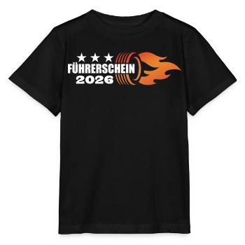 Permis de conduire dépassé en 2026 - Permis de conduire - T-shirt bio MINI CREATOR Stanley/Stella Enfant - noir - Devant - Mikhail (115cm)