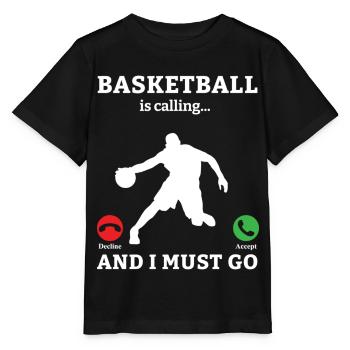 Basketball Basketball Basketball Team - Stanley/Stella MINI CREATOR Kids’ T-Shirt - black - Front - Mikhail (115cm)