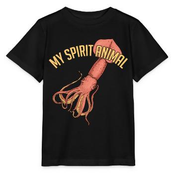 Calmar géant de Kalmar - T-shirt bio MINI CREATOR Stanley/Stella Enfant - noir - Devant - Mikhail (115cm)