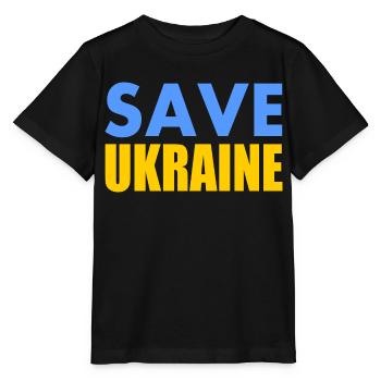 Save ukraine - Stanley/Stella MINI CREATOR Kids’ T-Shirt - black - Front - Mikhail (115cm)