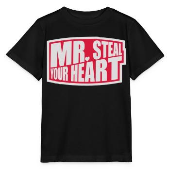 mr steal your heart - Stanley/Stella MINI CREATOR Kids’ T-Shirt - black - Front - Mikhail (115cm)