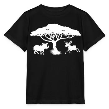 Safari Zoo Animal Safari Zoo - Stanley/Stella Kinder T-Shirt MINI CREATOR  - Schwarz - Vorne - Mikhail (115cm)