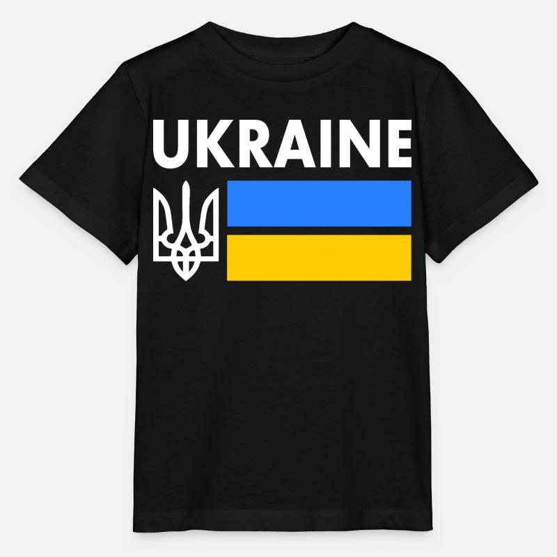 Ukraine - Stanley/Stella Kinder T-Shirt MINI CREATOR  - Schwarz