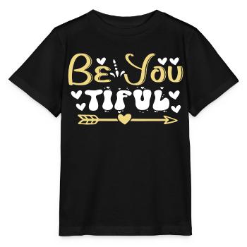 Be You Tiful - Stanley/Stella Kinder T-Shirt MINI CREATOR  - Schwarz - Vorne - Mikhail (115cm)