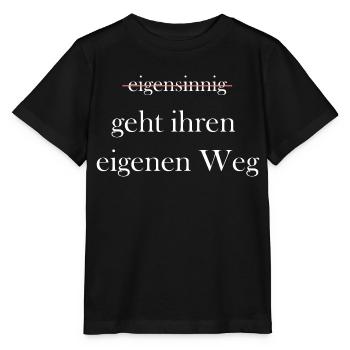 Eigensinnig Wortspiel Euphemismus - Stanley/Stella Kinder T-Shirt MINI CREATOR  - Schwarz - Vorne - Mikhail (115cm)