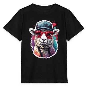 Se rafraîchir avec une casquette de baseball et des lunettes de soleil - T-shirt bio MINI CREATOR Stanley/Stella Enfant - noir - Devant - Mikhail (115cm)