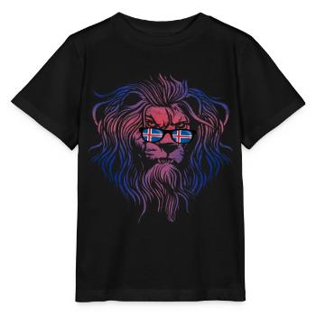 Iceland - Stanley/Stella MINI CREATOR Kids’ T-Shirt - black - Front - Mikhail (115cm)