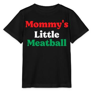 Mamas Kleine Fleischbällchen Lustig Italienisch Im Ein Wenig - Stanley/Stella Kinder T-Shirt MINI CREATOR  - Schwarz - Vorne - Mikhail (115cm)