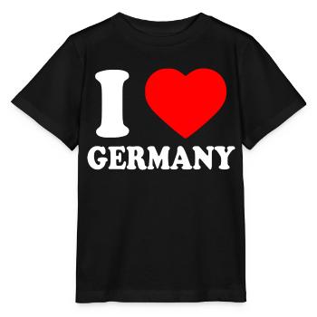 I love germany - T-shirt bio MINI CREATOR Stanley/Stella Enfant - noir - Devant - Mikhail (115cm)