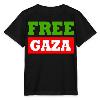 Free gaza - T-shirt bio MINI CREATOR Stanley/Stella Enfant - noir - Devant - Mikhail (115cm)