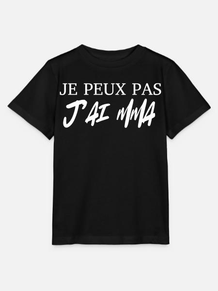 je peux pas j'ai mma - T-shirt bio MINI CREATOR Stanley/Stella Enfant - noir