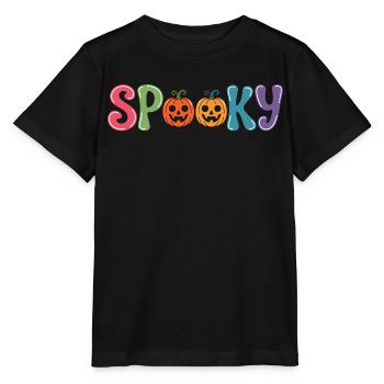 Parade de citrouilles effrayantes - T-shirt bio MINI CREATOR Stanley/Stella Enfant - noir - Devant - Mikhail (115cm)