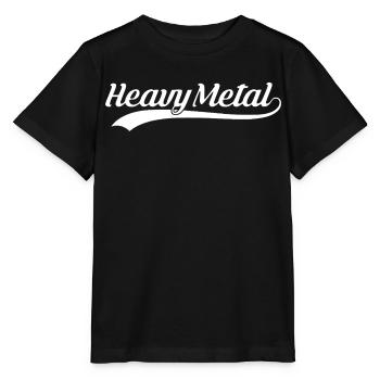 Logo sportif rétro Heavy Metal - T-shirt bio MINI CREATOR Stanley/Stella Enfant - noir - Devant - Mikhail (115cm)