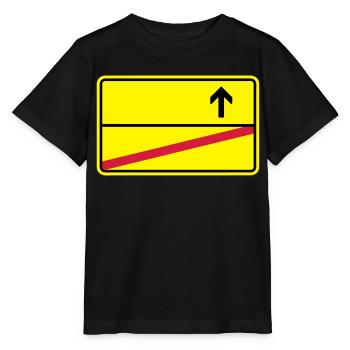 Ortsschild - Stanley/Stella Kinder T-Shirt MINI CREATOR  - Schwarz - Vorne - Mikhail (115cm)