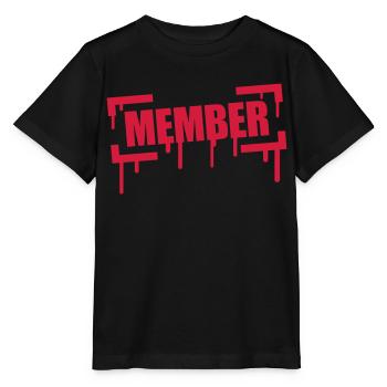 Member Stamp - Stanley/Stella MINI CREATOR Kids’ T-Shirt - black - Front - Mikhail (115cm)