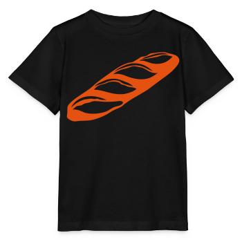 baguette pain 1 - T-shirt bio MINI CREATOR Stanley/Stella Enfant - noir - Devant - Mikhail (115cm)