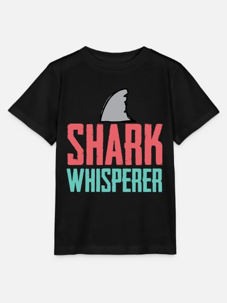 Requin - chemise cadeau de vacances de plage - T-shirt bio MINI CREATOR Stanley/Stella Enfant - noir