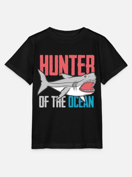 Requin - cadeau de océan de chemise de vacances de plage - T-shirt bio MINI CREATOR Stanley/Stella Enfant - noir