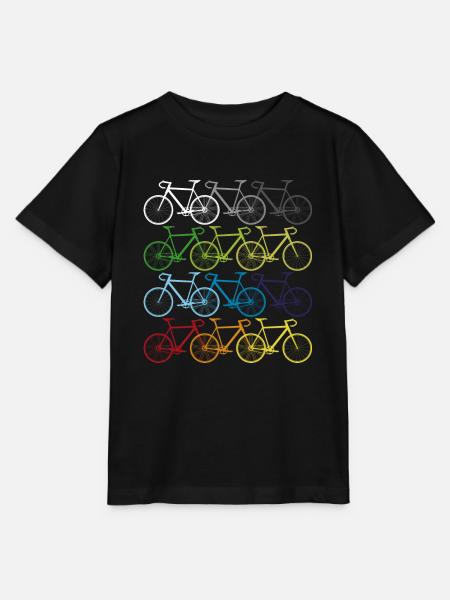 Bike shirt cycling cycling gift - Stanley/Stella MINI CREATOR Kids’ T-Shirt - black