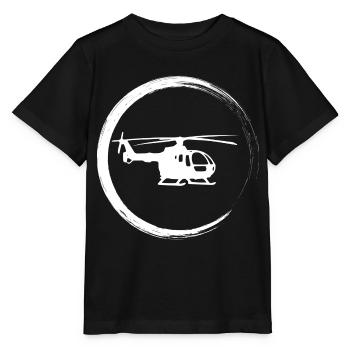 hélicoptère - T-shirt bio MINI CREATOR Stanley/Stella Enfant - noir - Devant - Mikhail (115cm)