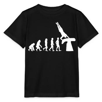 Gymnastique Artistique Voûte Gymnaste Evolution Drôle - T-shirt bio MINI CREATOR Stanley/Stella Enfant - noir - Devant - Mikhail (115cm)