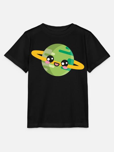 Planet Weltraum - Stanley/Stella Kinder T-Shirt MINI CREATOR  - Schwarz