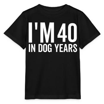 J’ai 40 ans dans Les années de chien - T-shirt bio MINI CREATOR Stanley/Stella Enfant - noir - Devant - Mikhail (115cm)