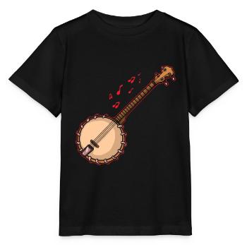 Chemises Banjo Pour Hommes Bluegrass Appalachia Folk - T-shirt bio MINI CREATOR Stanley/Stella Enfant - noir - Devant - Mikhail (115cm)