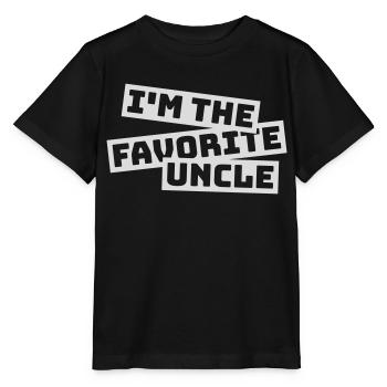 im the favorite uncle - Stanley/Stella Kinder T-Shirt MINI CREATOR  - Schwarz - Vorne - Mikhail (115cm)
