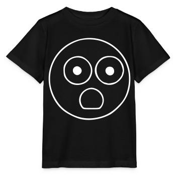 Emoji sketch surprised white - Stanley/Stella MINI CREATOR Kids’ T-Shirt - black - Front - Mikhail (115cm)