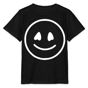 Emoji sketch happy white - Stanley/Stella MINI CREATOR Kids’ T-Shirt - black - Front - Mikhail (115cm)