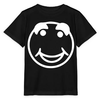 Emoji sketch happy white - Stanley/Stella MINI CREATOR Kids’ T-Shirt - black - Front - Mikhail (115cm)
