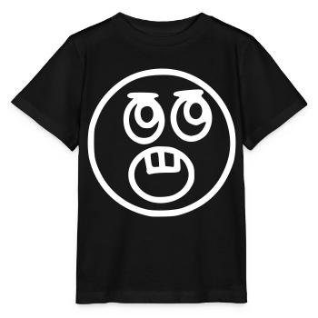 Emoji sketch surprised white - Stanley/Stella MINI CREATOR Kids’ T-Shirt - black - Front - Mikhail (115cm)