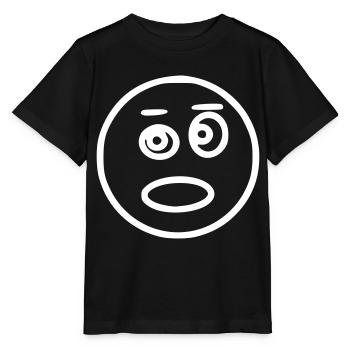 Emoji sketch amazed white - Stanley/Stella MINI CREATOR Kids’ T-Shirt - black - Front - Mikhail (115cm)