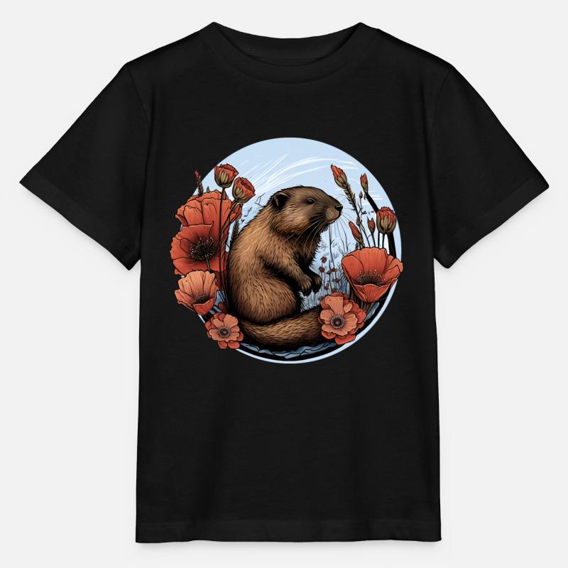 Biber Biberschutz - Stanley/Stella Kinder T-Shirt MINI CREATOR - Schwarz