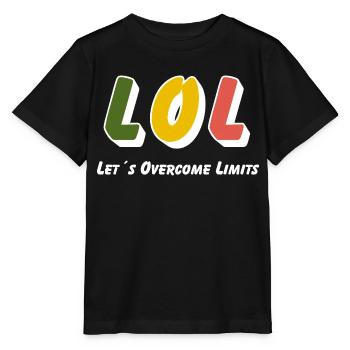 LOL - Let´s Overcome Limits - Stanley/Stella Kinder T-Shirt MINI CREATOR  - Schwarz - Vorne - Mikhail (115cm)