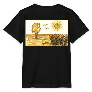 Landschaft - Stanley/Stella Kinder T-Shirt MINI CREATOR  - Schwarz - Vorne - Mikhail (115cm)