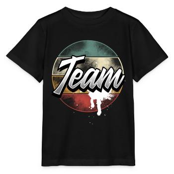 Équipe - T-shirt bio MINI CREATOR Stanley/Stella Enfant - noir - Devant - Mikhail (115cm)
