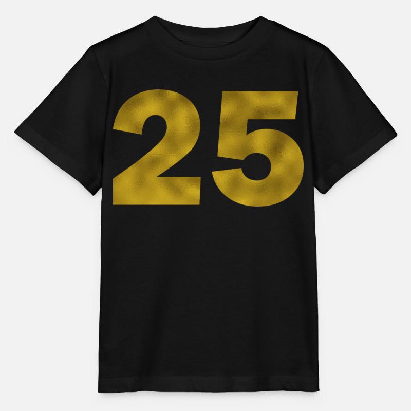 Anniversaire 25 ans - T-shirt bio MINI CREATOR Stanley/Stella Enfant - noir