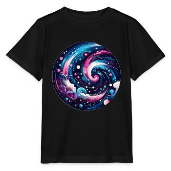 Galaxie - T-shirt bio MINI CREATOR Stanley/Stella Enfant - noir - Devant - Mikhail (115cm)